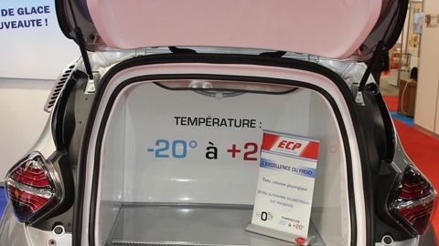 Les salons, tel Europain, sont l’occasion de découvrir les solutions logistiques pour l’alimentaire (ici, Renault Zoé équipée par ECP). © A.Tandeau